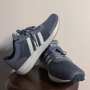Men’s Adidas Cloudfoam Race sneakers grey+black